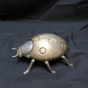 Vtg Brass Lady Bug/Scarab 1950's Storage